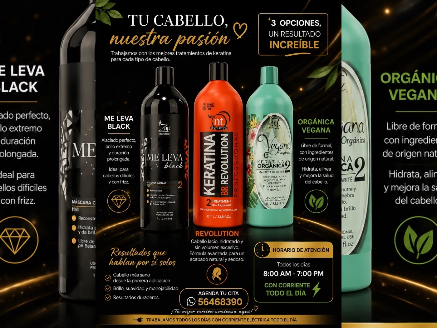 ✨ Aplicación de nuestras 3 keratinas ✨