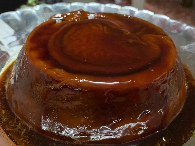 Flan de chocolate