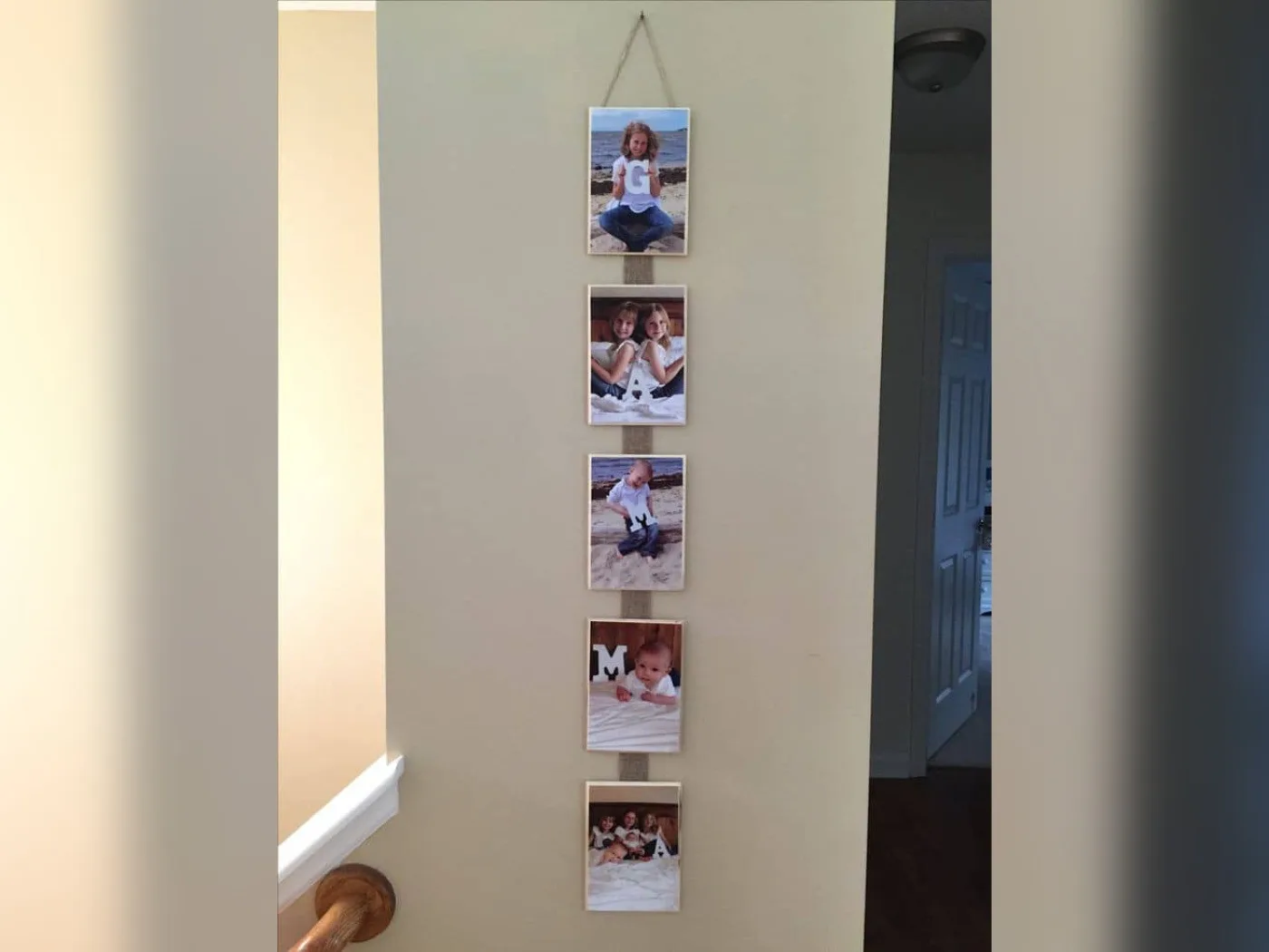 Colgante de polaroids