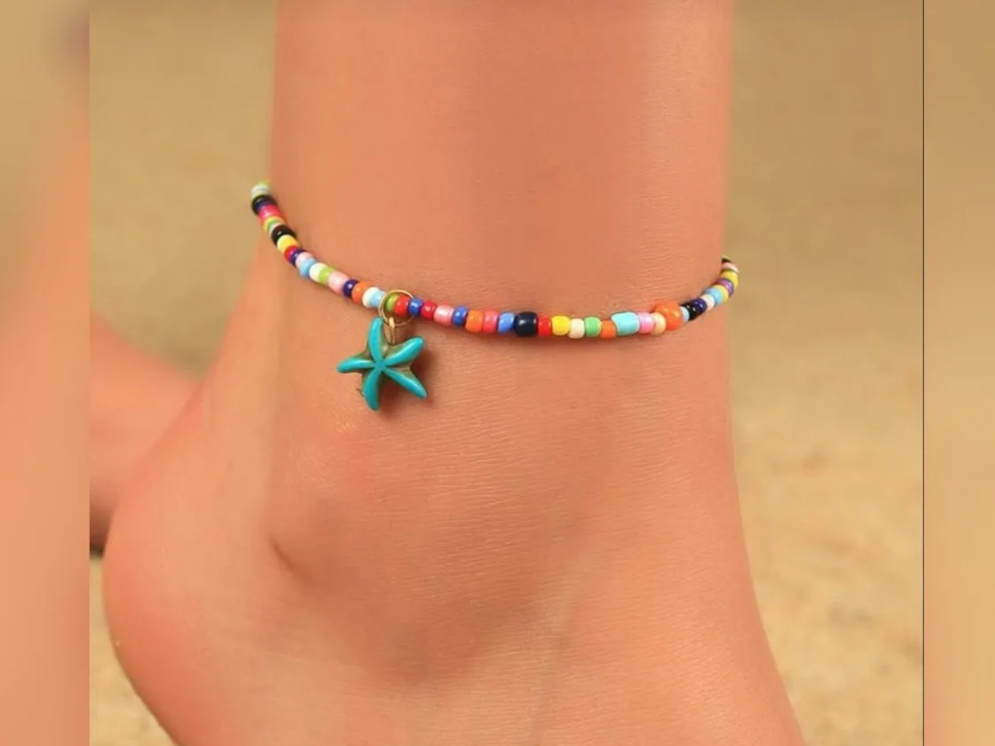 Tobillera de colores y estrellita