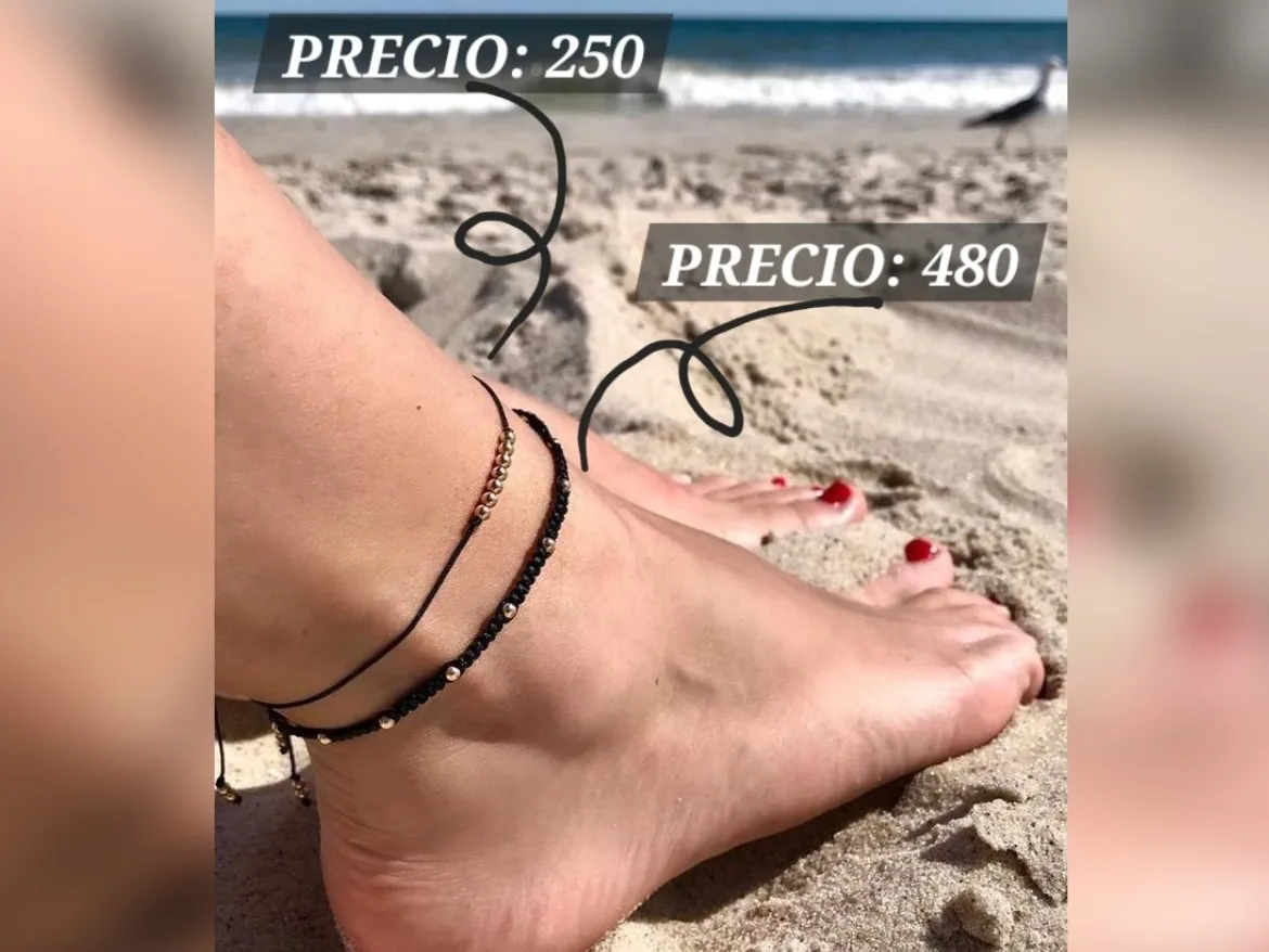 Juego de tobilleras de hilo