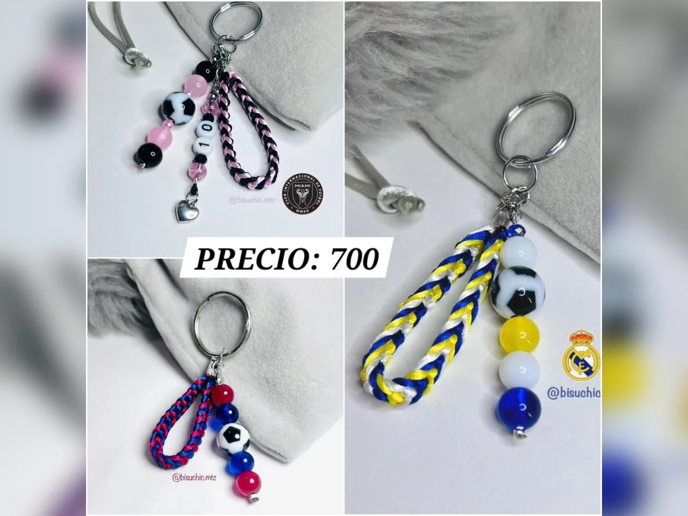 Llaveros con temática de fútbol