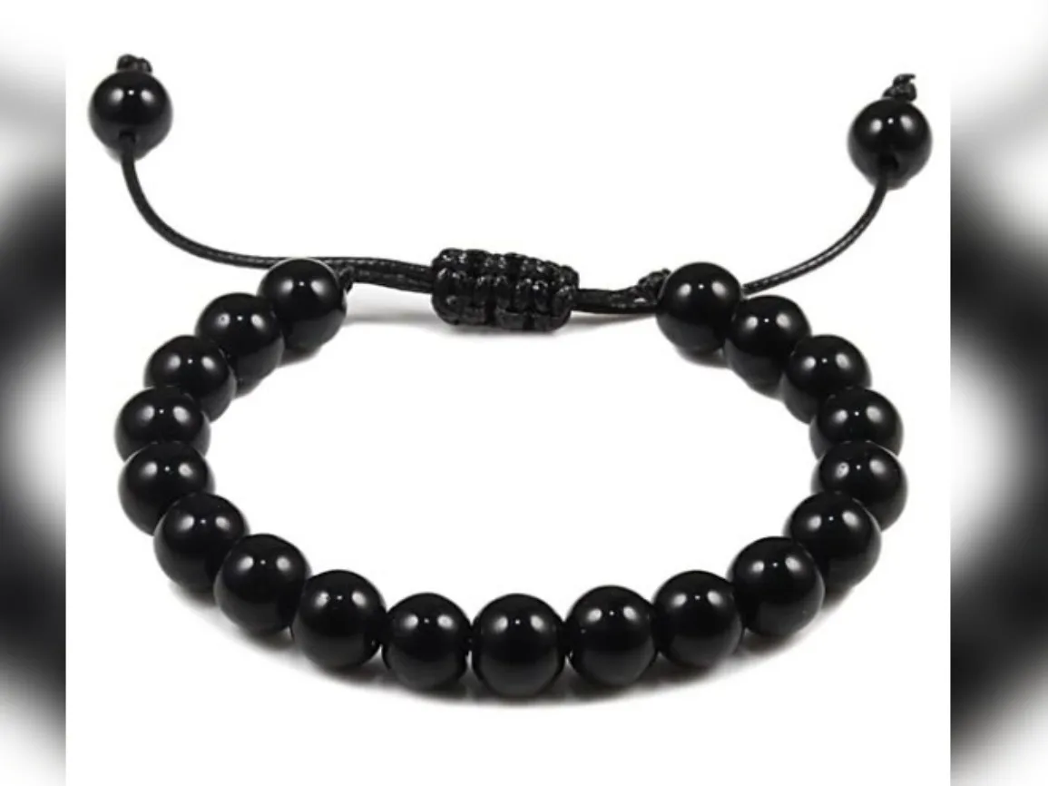 Pulsera de perlas negras